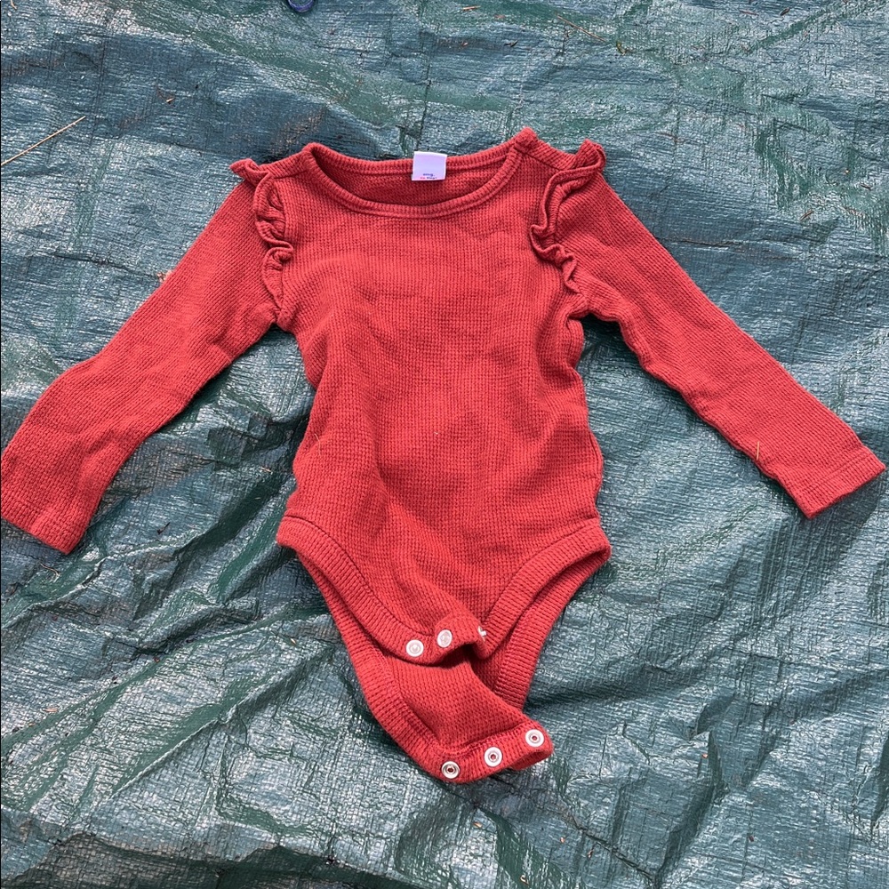 Old Navy Rust Baby Onesie